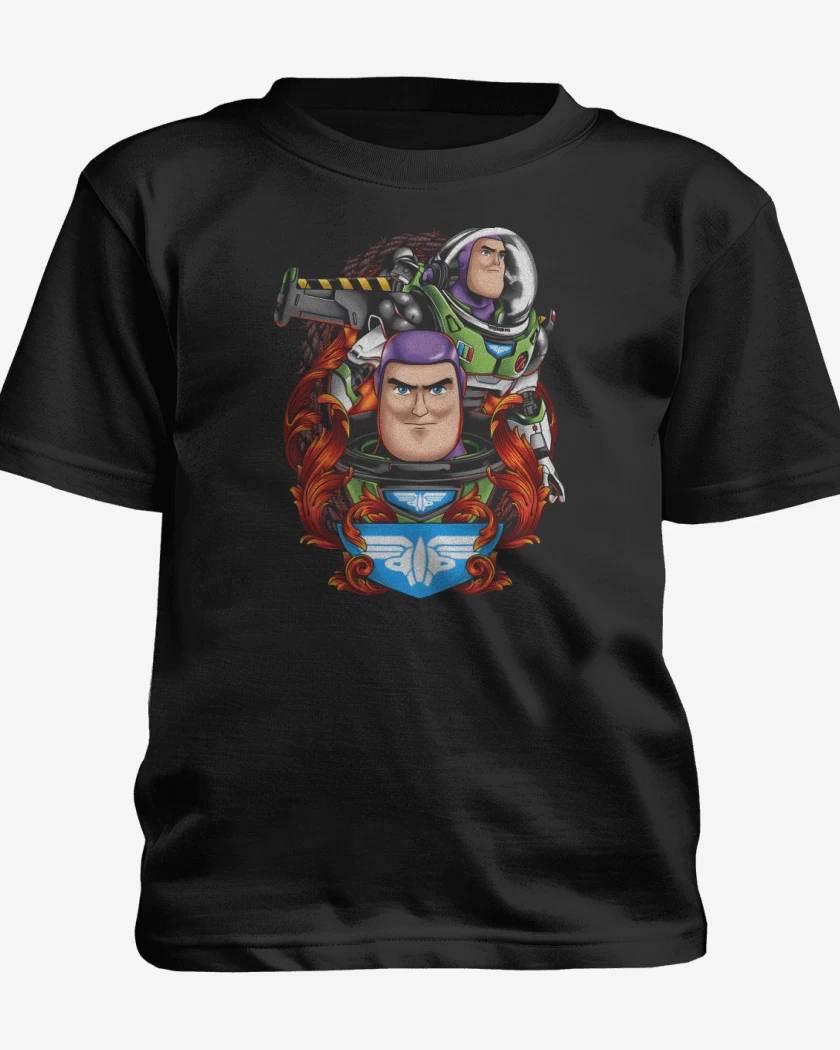 Polera de niño Negro de Capitán Buzz