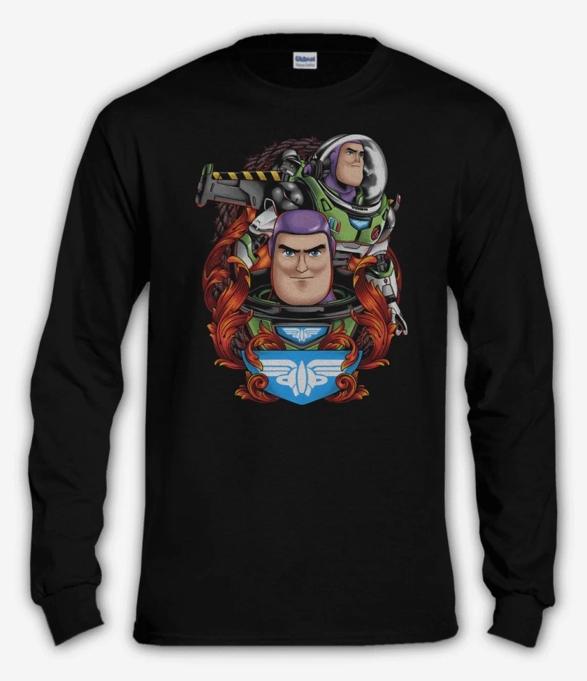 Polera manga larga Negro de Capitán Buzz