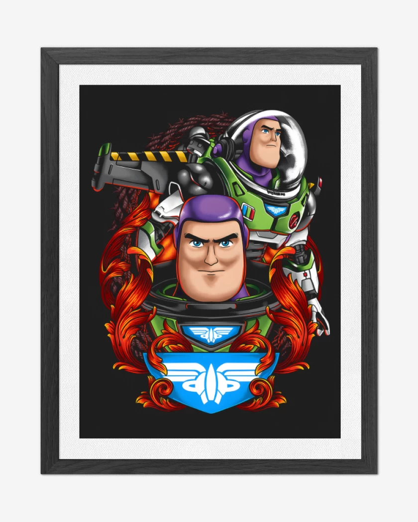Cuadro decorativo Negro de Capitán Buzz
