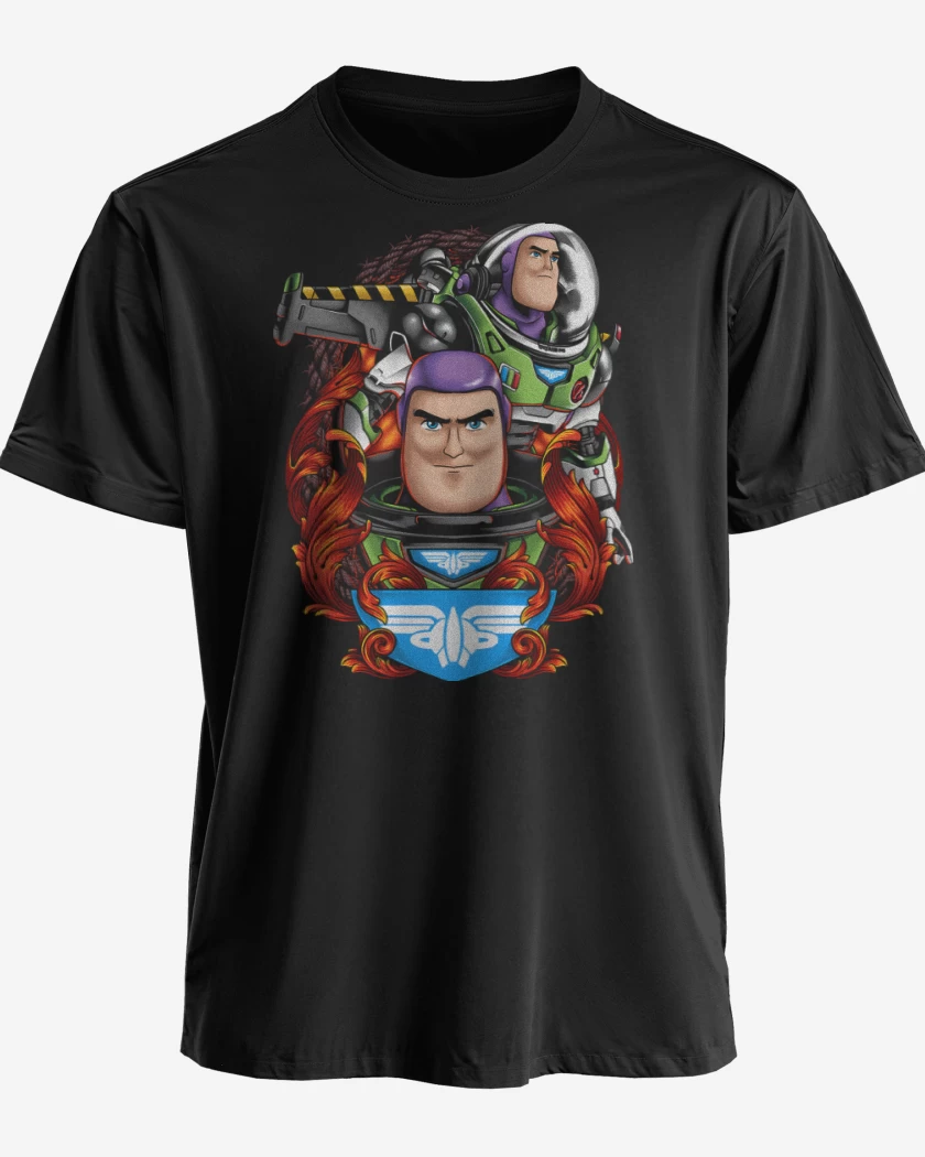 Polera premium Negro de Capitán Buzz