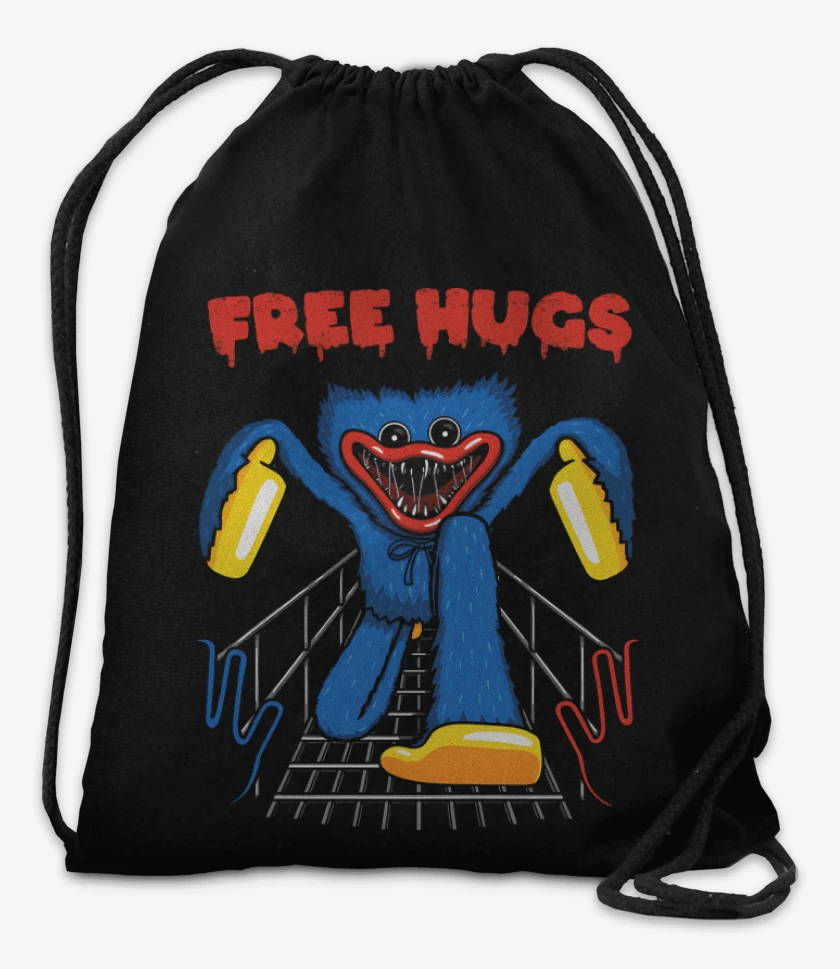 Mochila Negro de Abrazos Gratis
