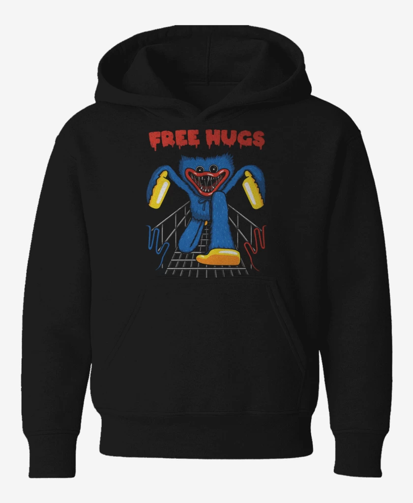Poleron de niño Negro de Abrazos Gratis
