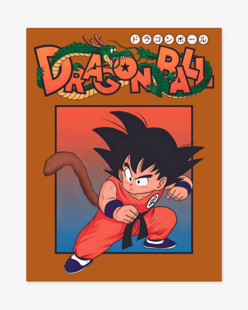 Print metalico Dragon Goku