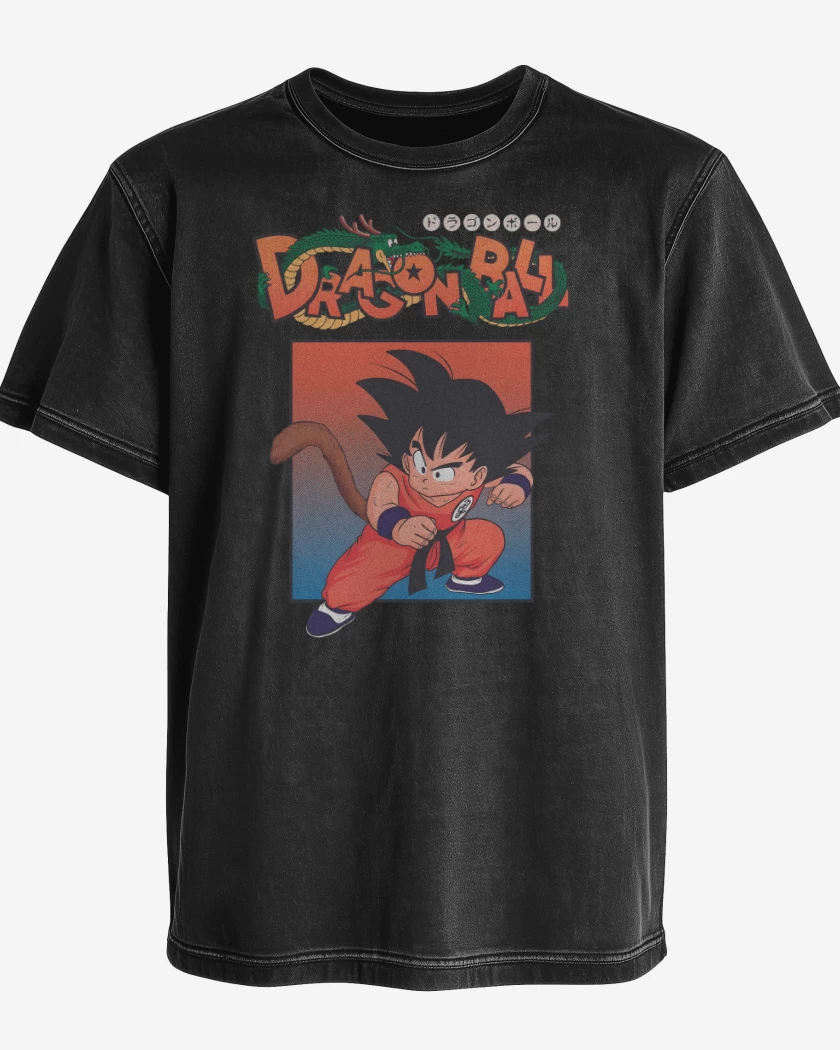 Polera desgastada Dragon Goku