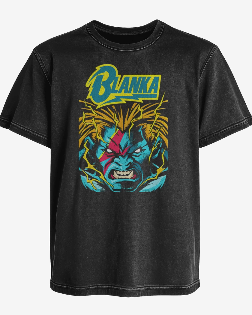 Polera desgastada David Blanka