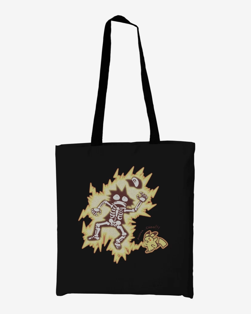 Totebag Negro de Electrochuu