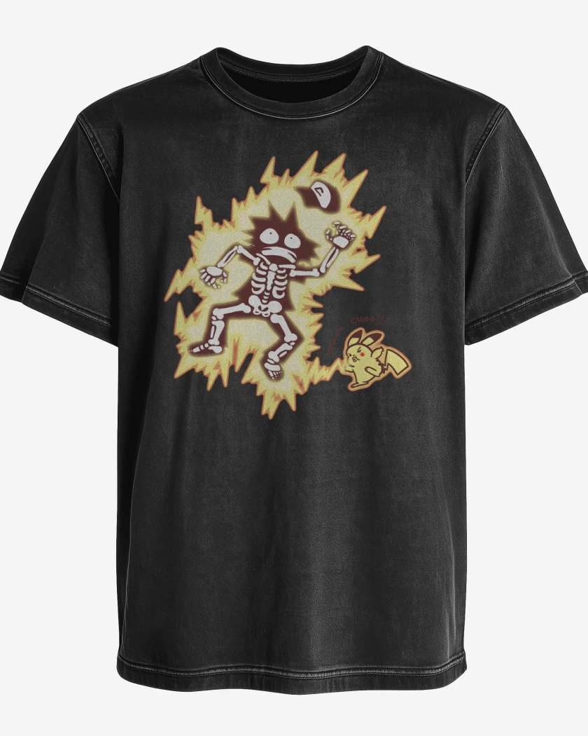 Polera desgastada Electrochuu