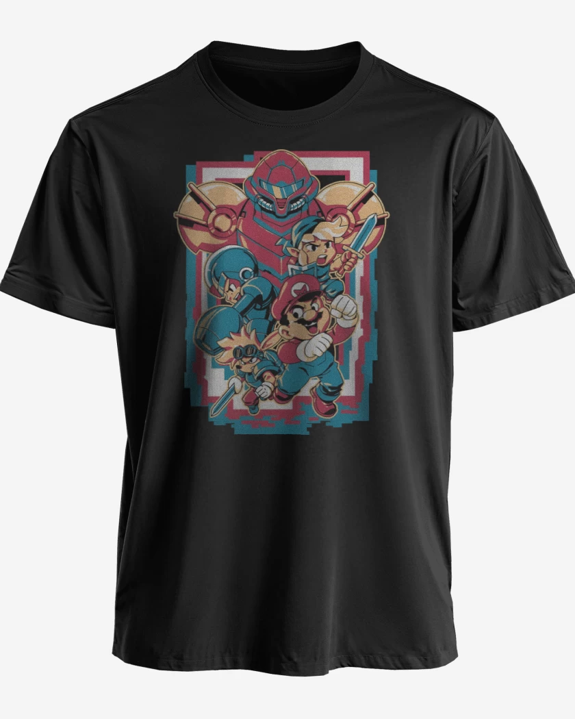 Polera Héroes Retro