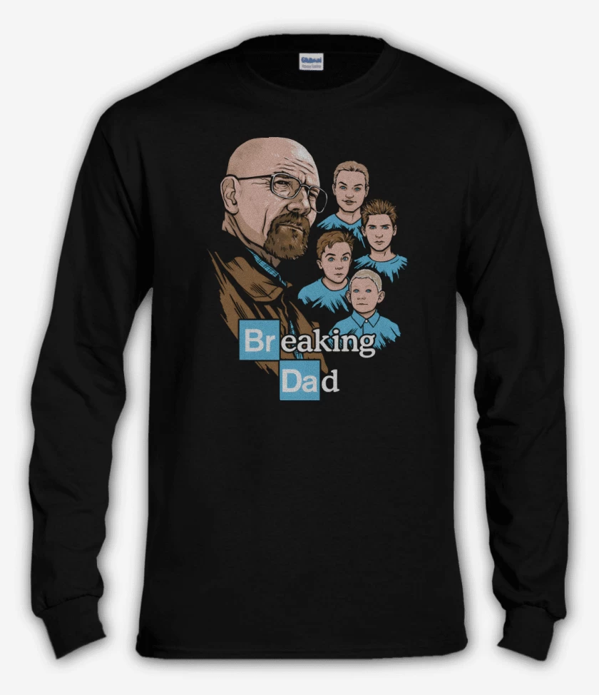 Polera manga larga Negro de Breaking Dad