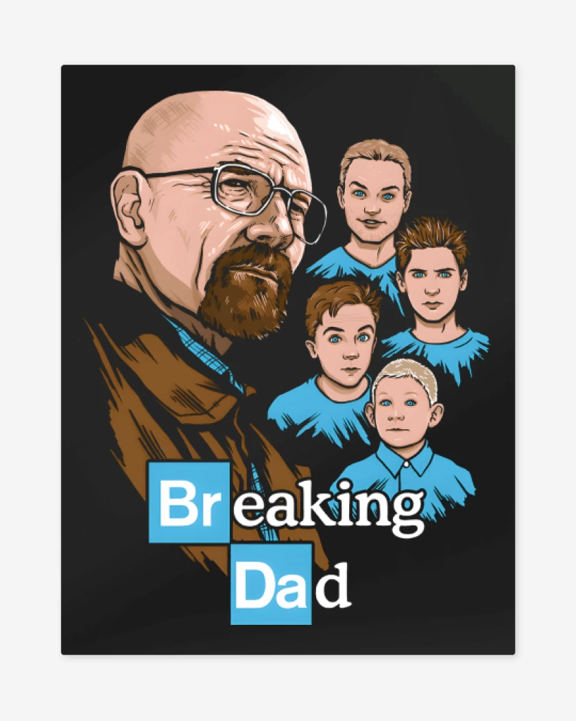 Print metalico Negro de Breaking Dad