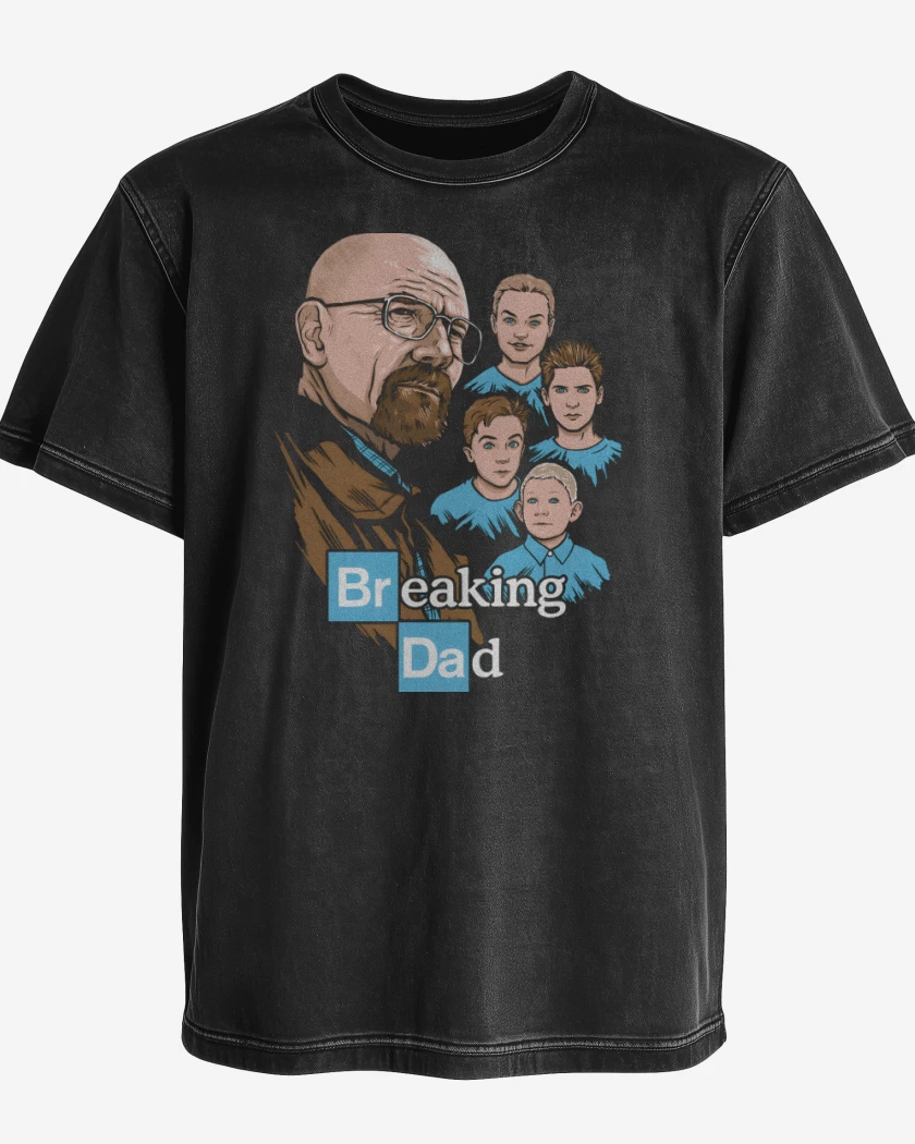 Polera desgastada Negro de Breaking Dad