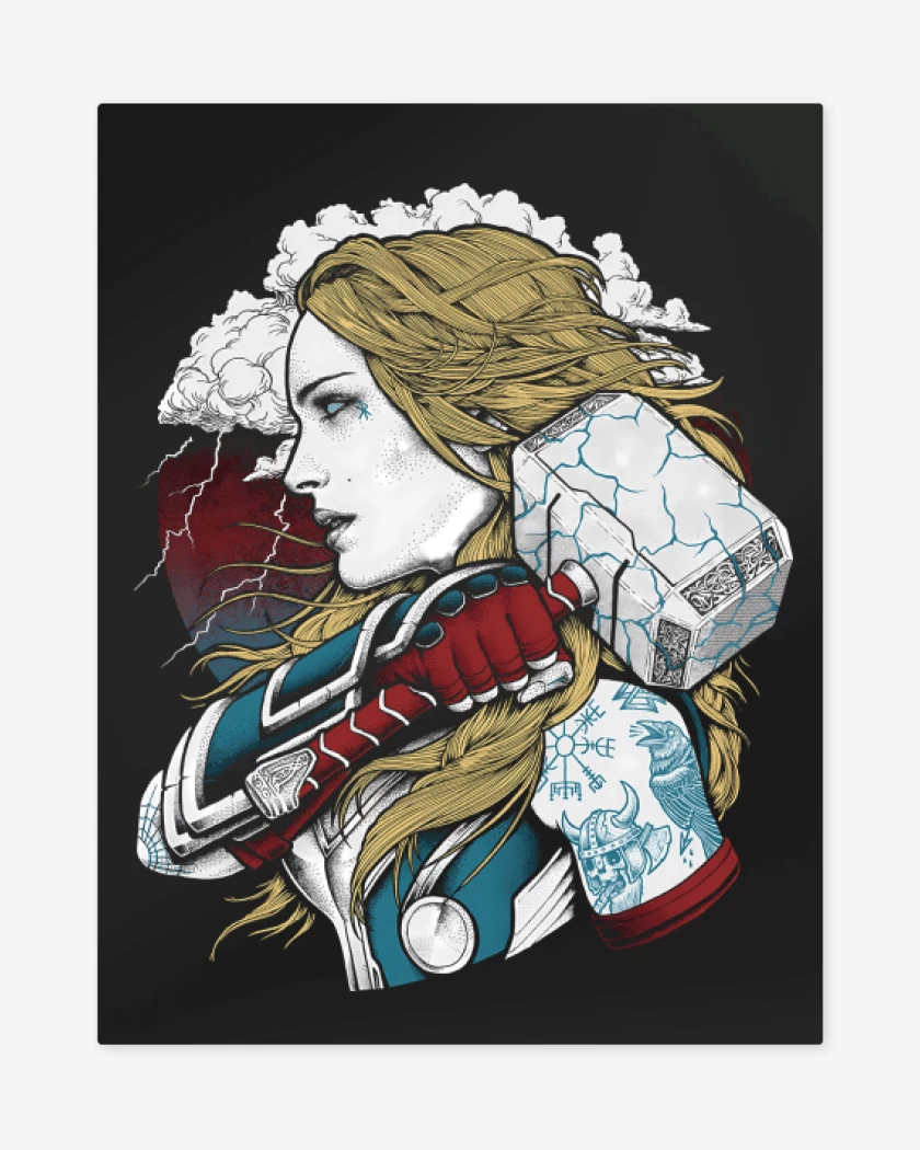 Print metalico Negro de Thortman