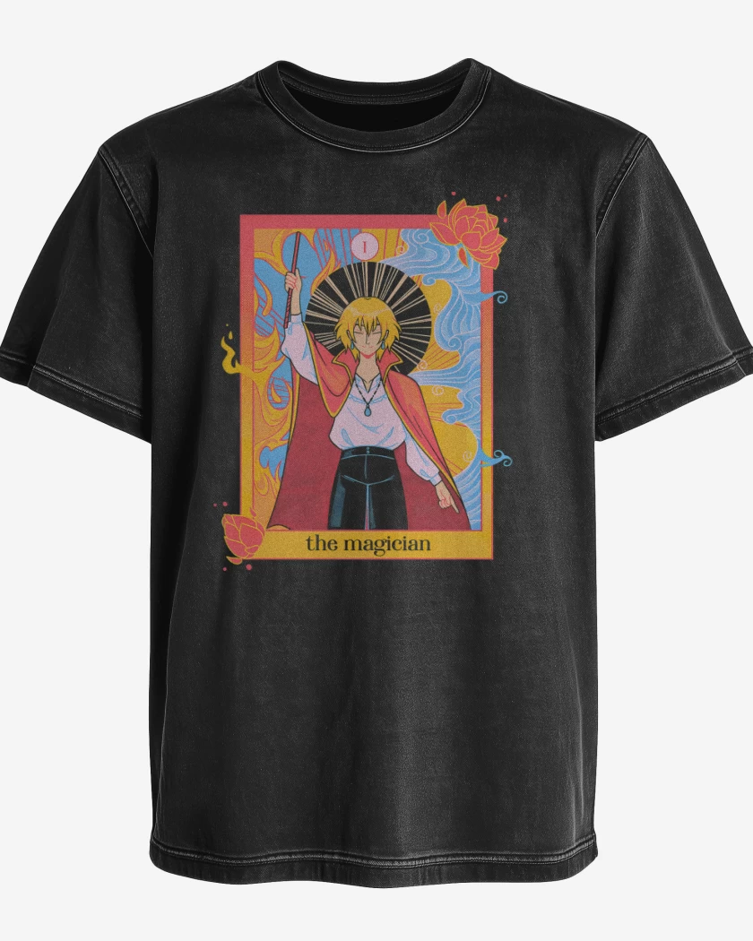 Polera desgastada Negro de The Magician 