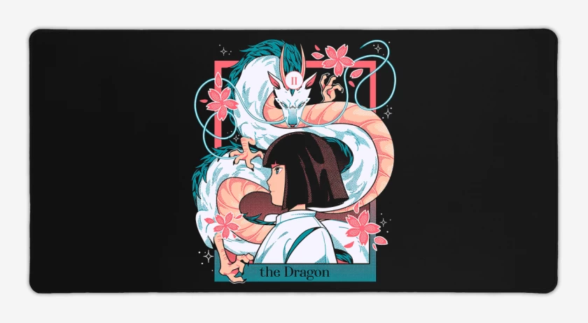 Mouse pad Gamer Negro de The Dragon