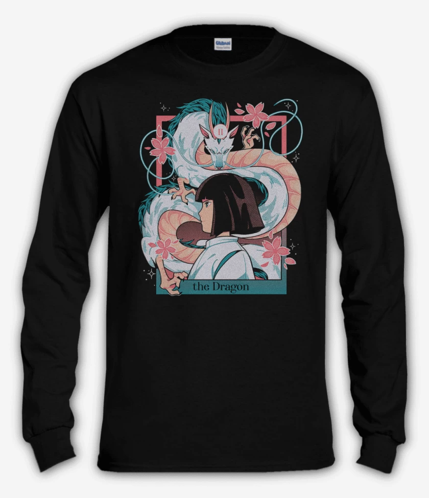 Polera manga larga Negro de The Dragon