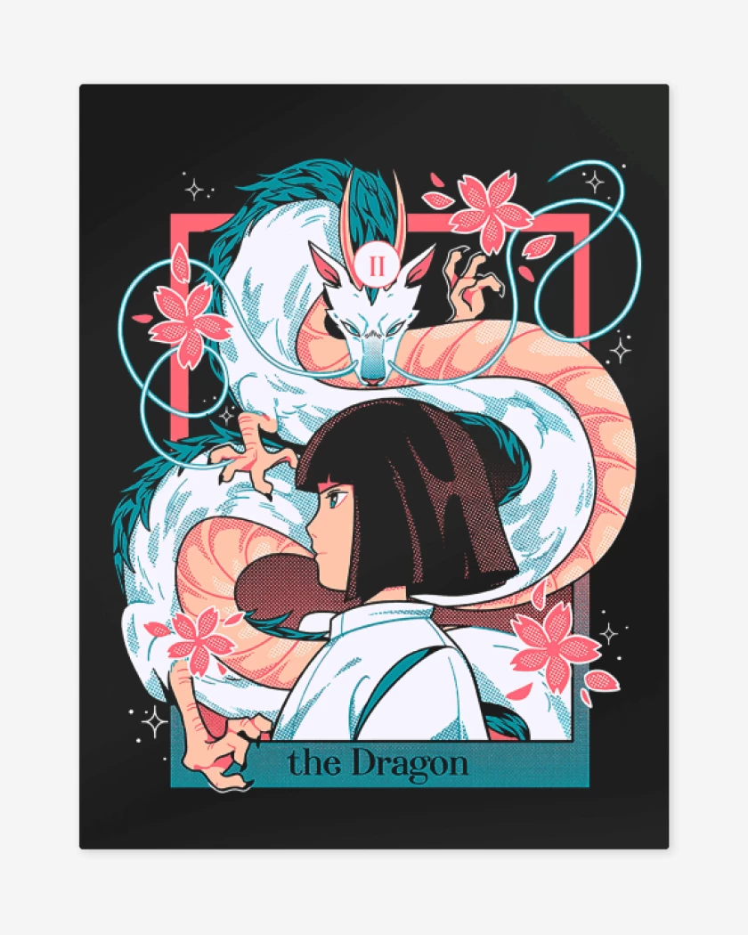 Print metalico Negro de The Dragon