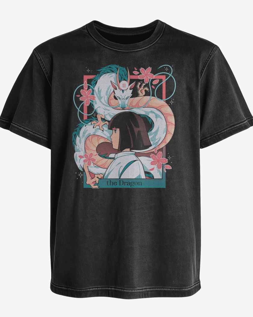 Polera desgastada The Dragon