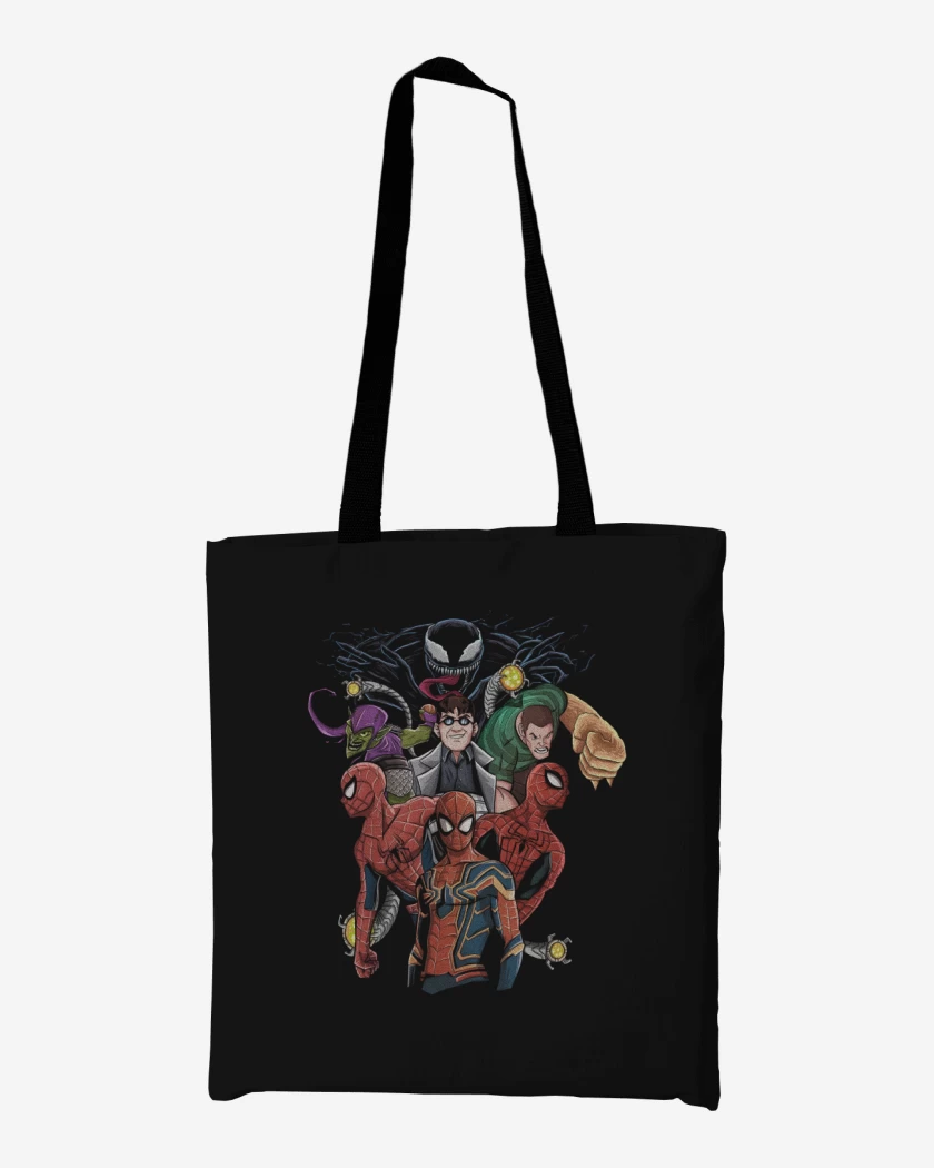 Totebag Negro de Mutiverso Arácnido 