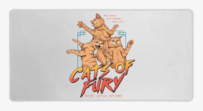 Mouse pad Gamer Cats of Fury