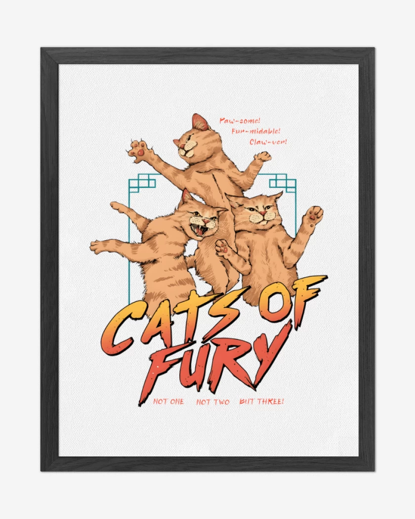 Cuadro decorativo Blanco de Cats of Fury