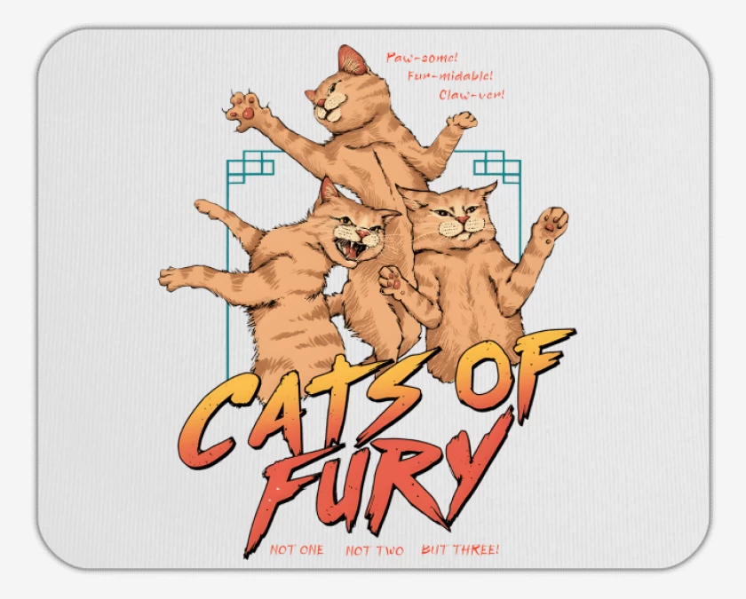 Mousepad Cats of Fury
