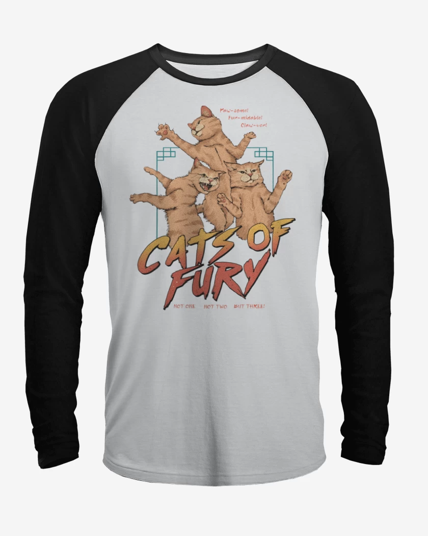 Polera Raglan Cats of Fury