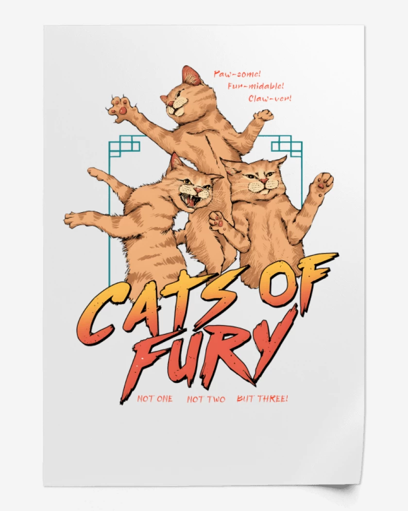 Print Cats of Fury