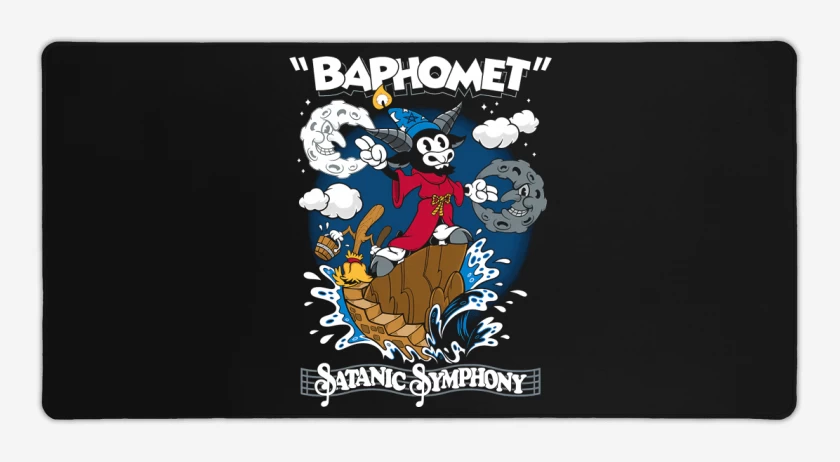 Mouse pad Gamer Negro de Satanic Symphony