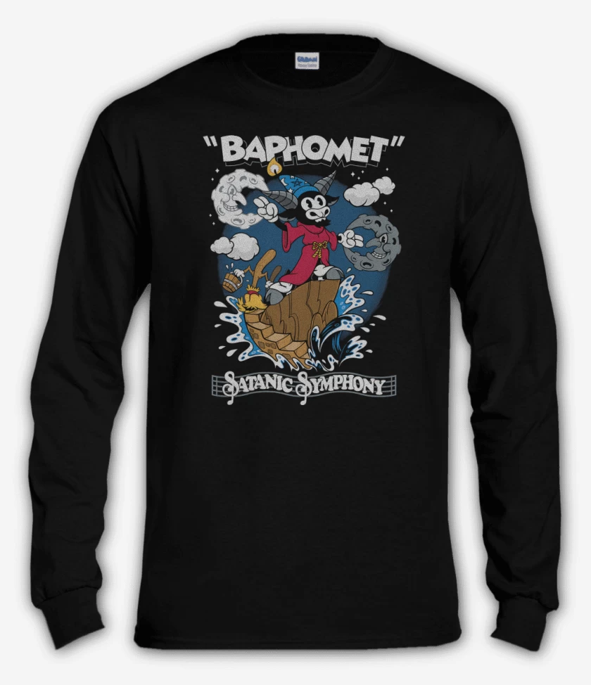 Polera manga larga Negro de Satanic Symphony