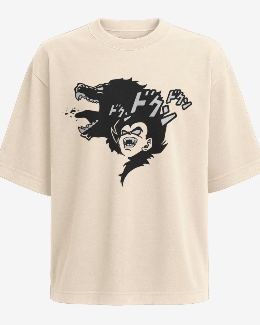 Polera Oversize Beige de Vegeta