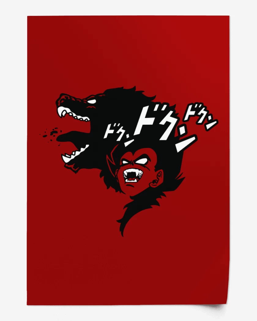 Print Rojo de Vegeta