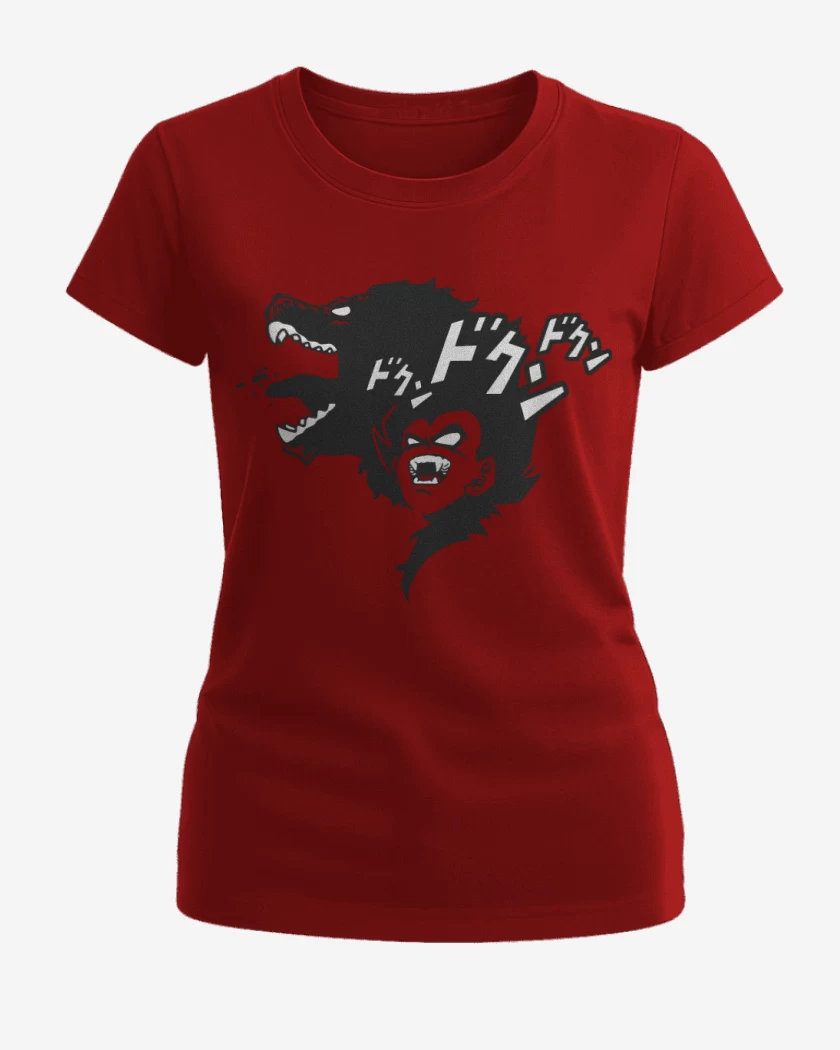 Polera de Mujer Rojo de Vegeta