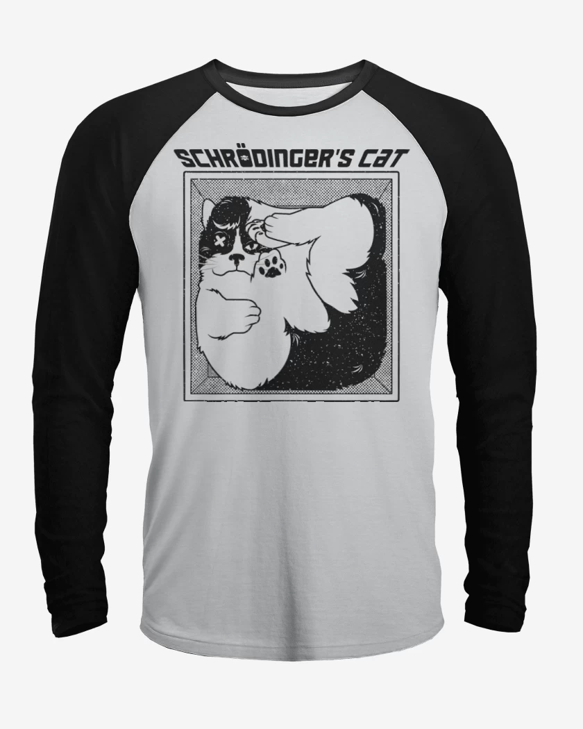 Polera Raglan El Gato de Schrodinger
