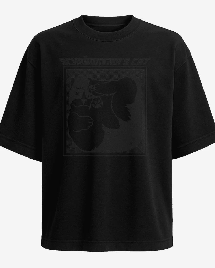 Polera Oversize El Gato de Schrodinger