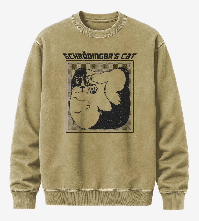 Poleron Polo Acid Wash Beige de El Gato de Schrodinger