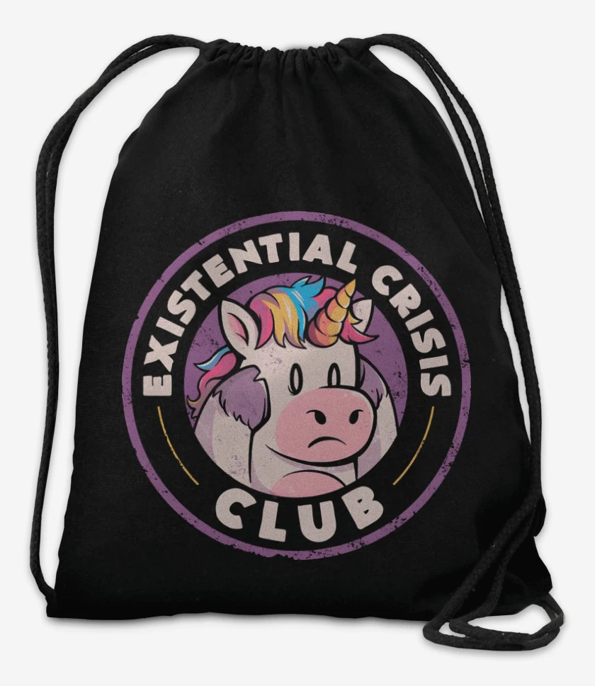 Mochila Negro de Existencial Crisis Club