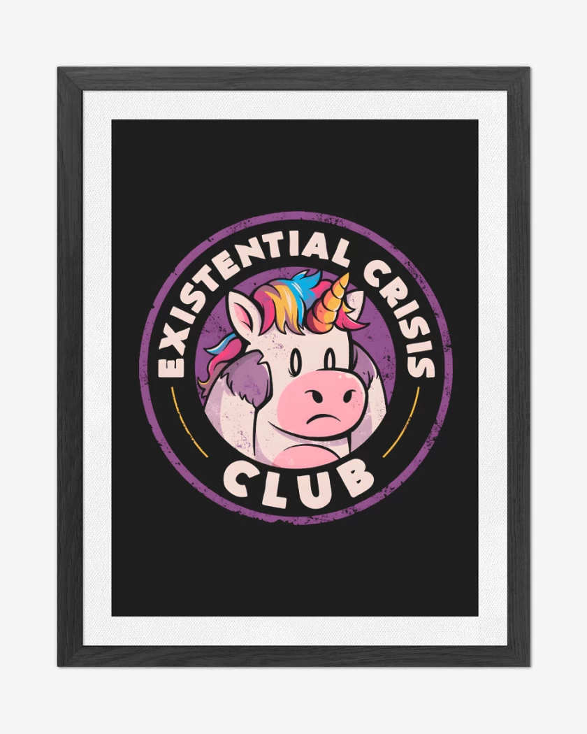 Cuadro decorativo Negro de Existencial Crisis Club