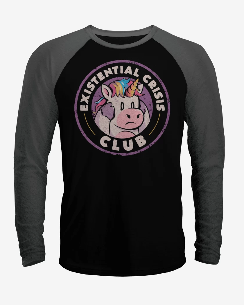 Polera Raglan Existencial Crisis Club