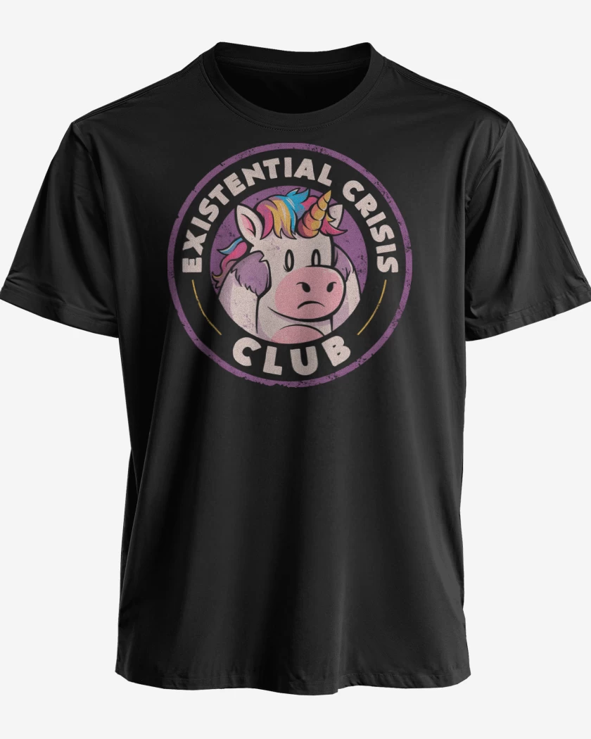 Polera premium Negro de Existencial Crisis Club