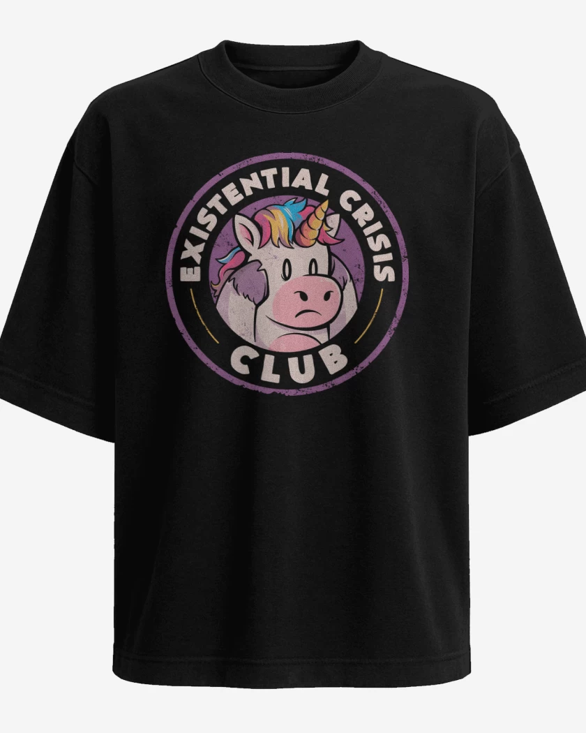 Polera Oversize Existencial Crisis Club