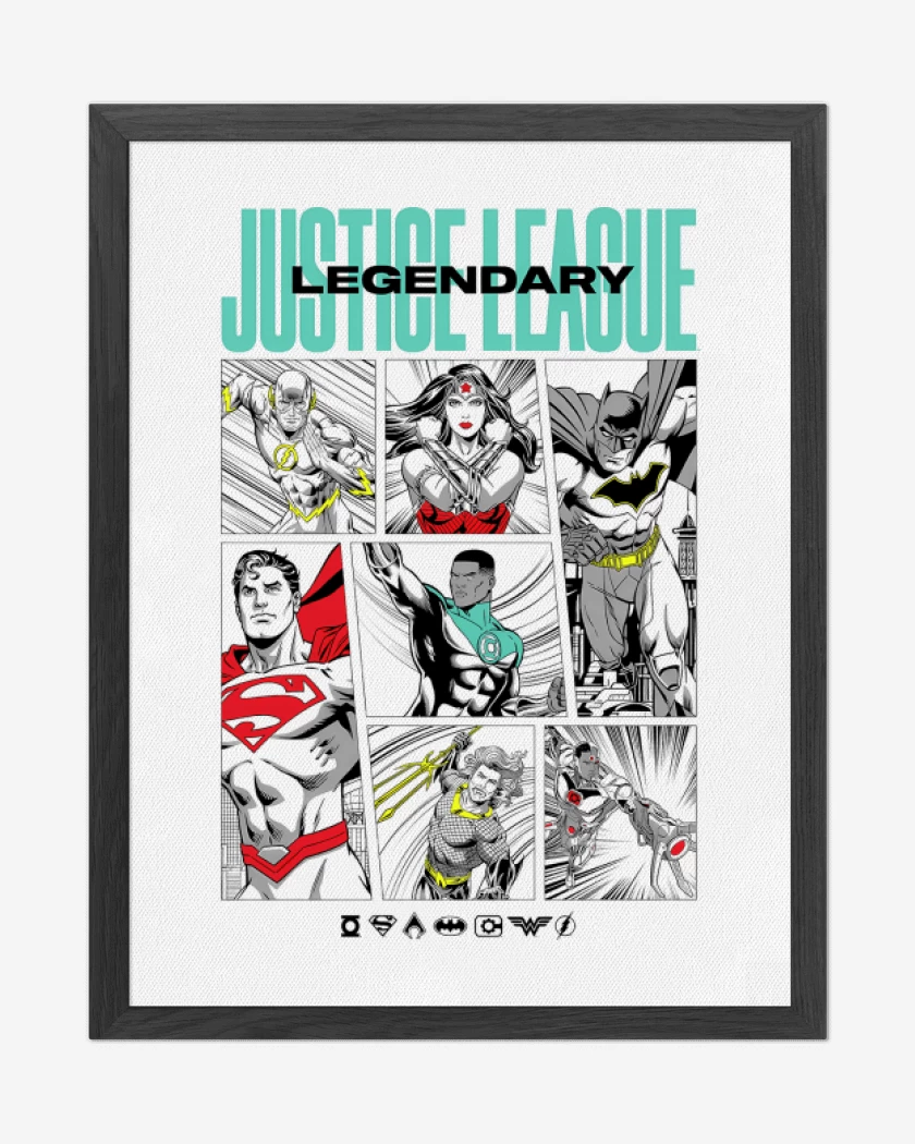 Cuadro decorativo La Legendaria Liga de la Justica