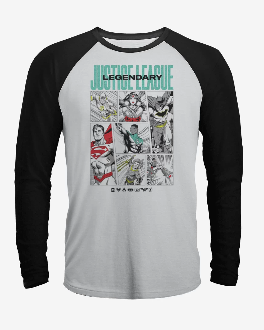 Polera Raglan La Legendaria Liga de la Justica