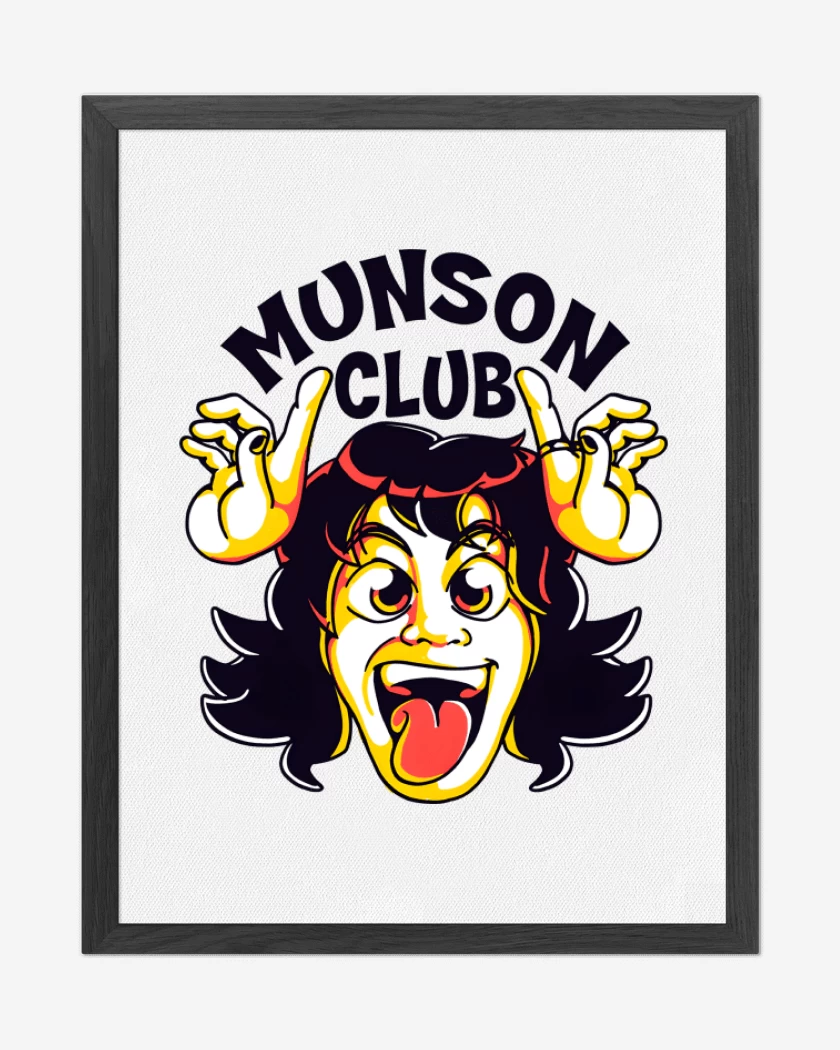 Cuadro decorativo Blanco de Hell Munson Club