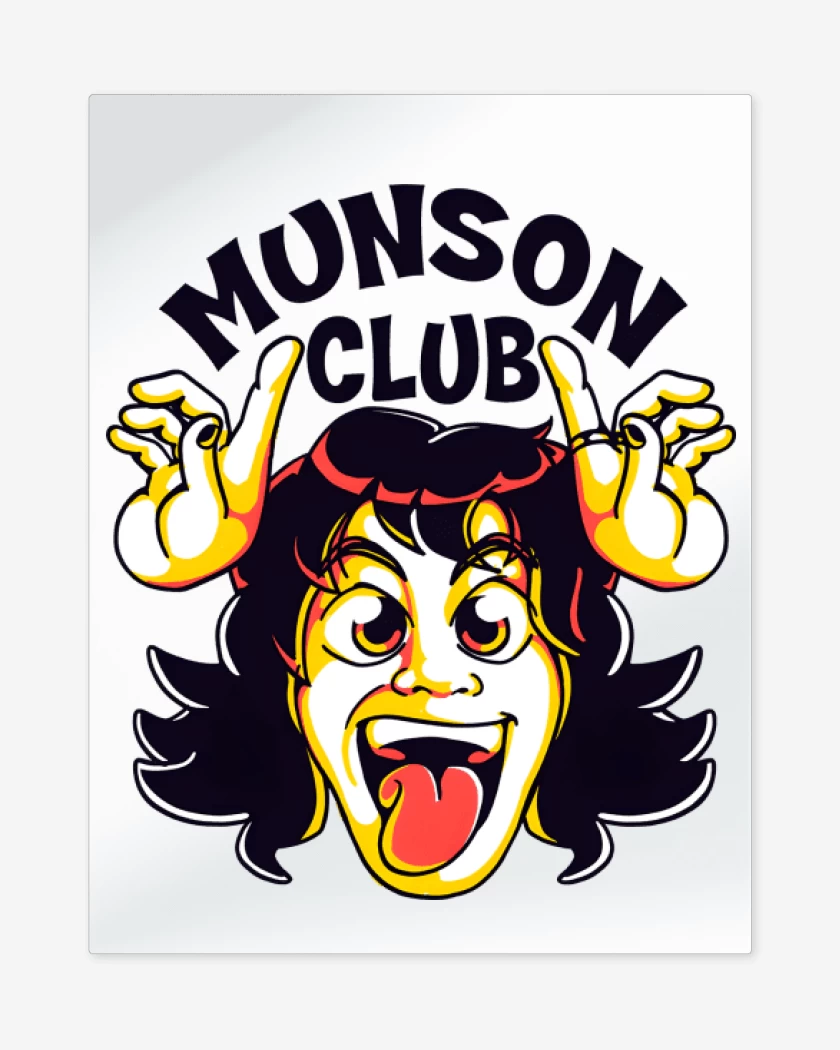 Print metalico Hell Munson Club