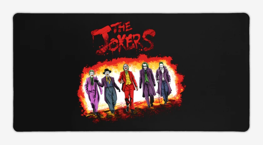 Mouse pad Gamer Negro de The Jokers