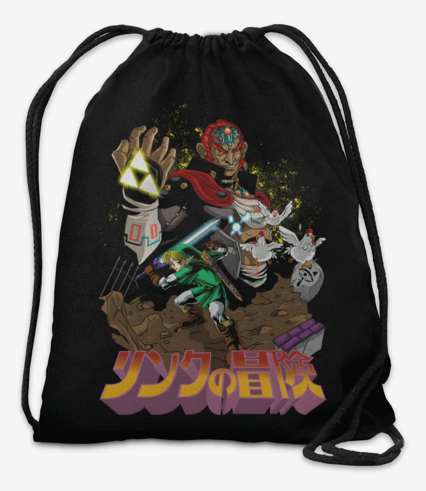 Mochila Negro de Link x Ganondorf