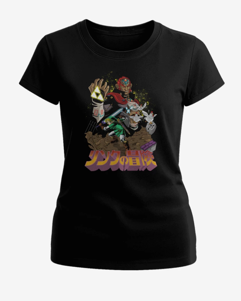Polera de Mujer Negro de Link x Ganondorf