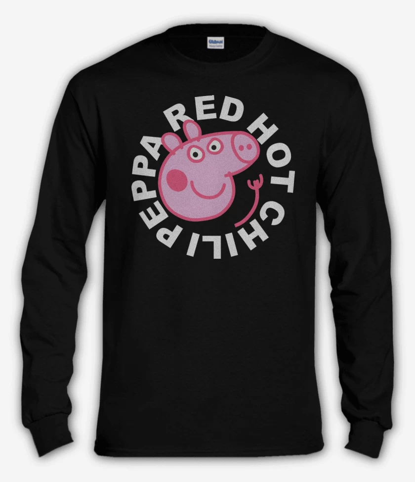Polera manga larga Negro de Red Hot Chili Peppa