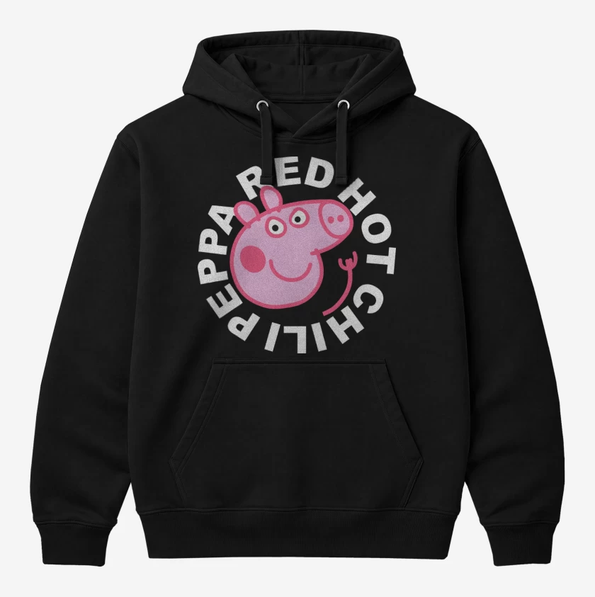 Polerón Canguro Negro de Red Hot Chili Peppa