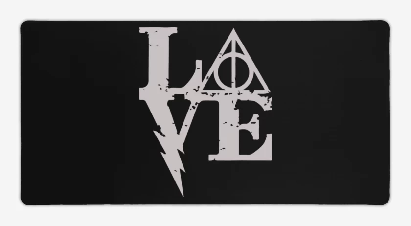 Mouse pad Gamer Negro de Love harry